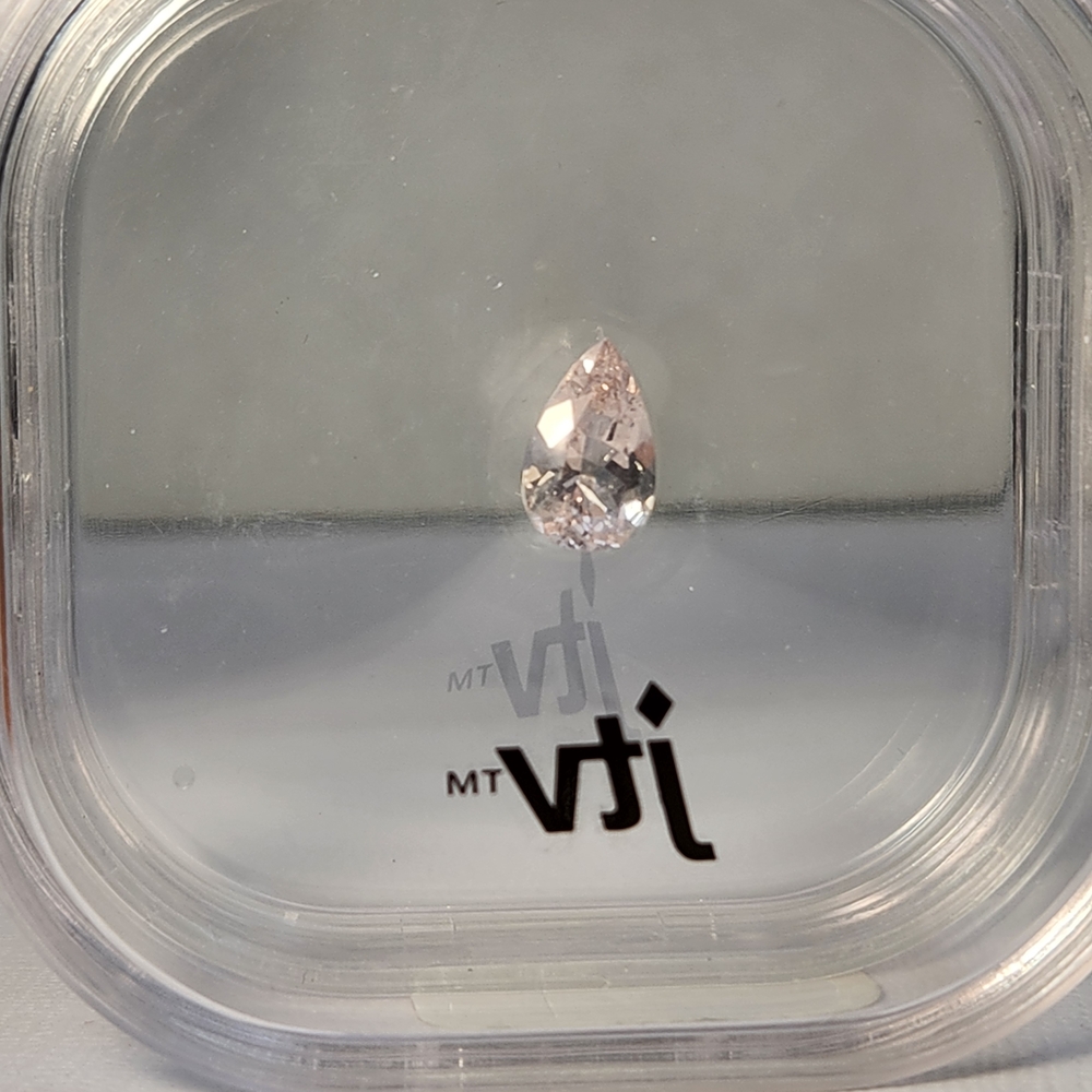 Precious NIB 2.41cts 11x7x6mm Morganite Pear Teardrop Peach Pink Loose Gemstone